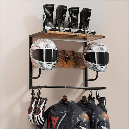 Motorcycle Helmet Holder Wall Mounted, Helmet Rack Wall Mount by OMISRUIS