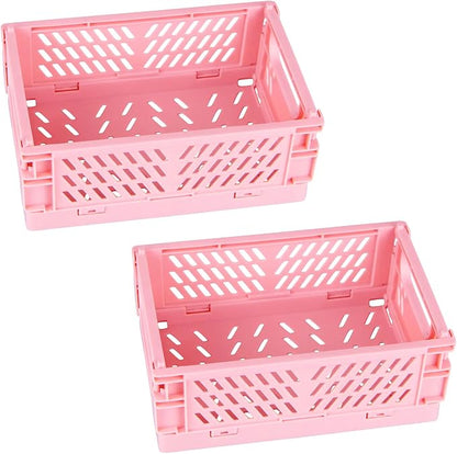 Tixill 2-Pack Mini Foldable Plastic Baskets by TixillMiniPlasticBasket