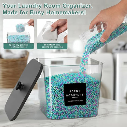 POLRAI 3 Pack Laundry Pod Containers and Dryer Sheet Holder - Image 6
