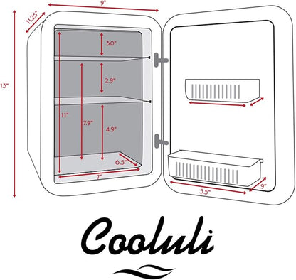 Cooluli 10L Mini Fridge for Bedroom - Image 7