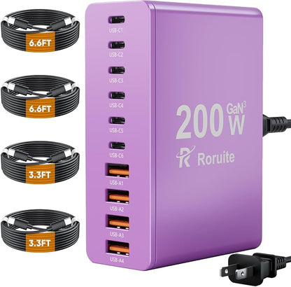 USB C Charging Station 10 Port by Roruite