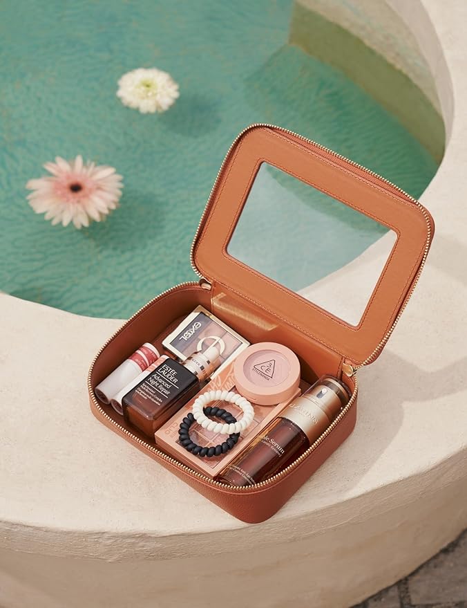 Popvibe Clear Makeup Bag Travel Cosmetic Case Transparent Toiletry Bag - Image 5