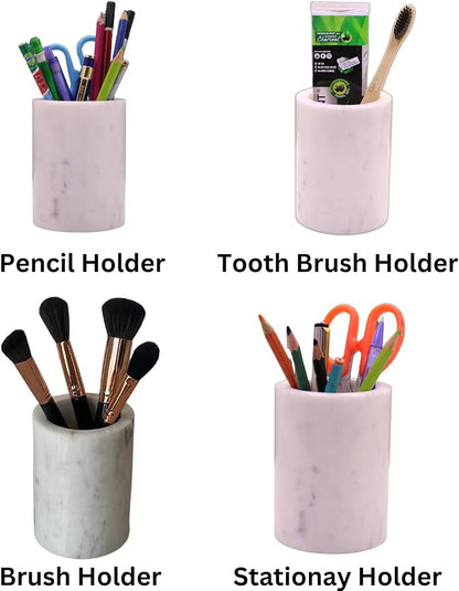 Natural Marble Pencil Pen Holder Stand - Image 2