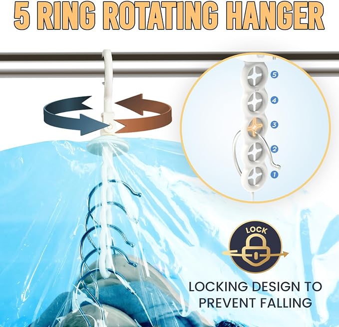 TAILI Hanging Vacuum Storage Sealer Space Saver Bags - Image 5