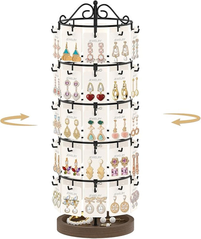 MODOWEY Earring Holder Organizer Rotating Display Tree Rack, 50 Hooks Earring by MODOWEY