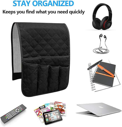 Sofa Armrest Organizer Non-Slip Arm Chair Bedside Caddy Storage Organizer - Image 6