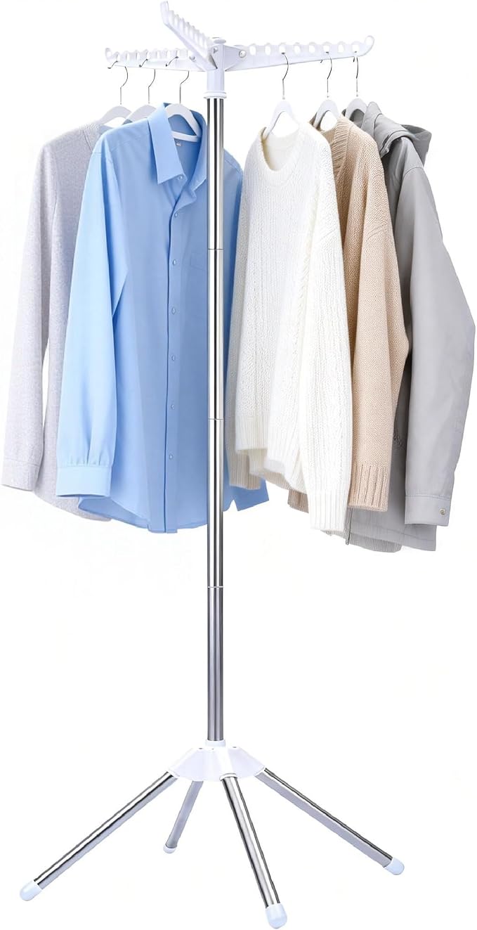 Beaudaily Clothes Drying Rack, Foldable Laundry Drying Rack, Indoor 59-Inch by Unknown