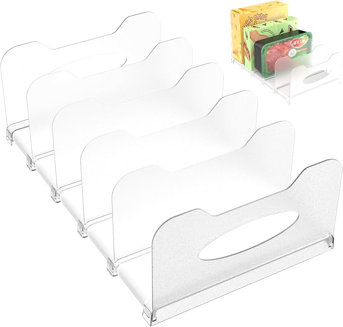 SURETIVIAN Freezer Organizer 12” Visible Fridge Organizer Rack by SURETIVIAN