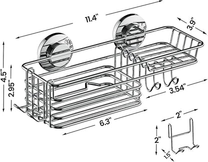 LEVERLOC Shower Caddy Suction Cup, Shelves - Image 3