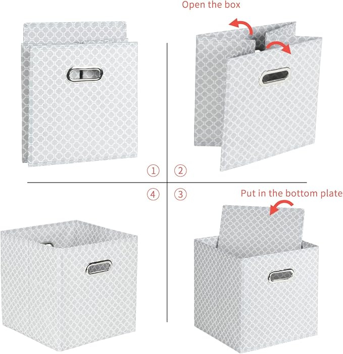 Fabric Cloth Storage Bins, Fabric Cube Organizer - Image 5
