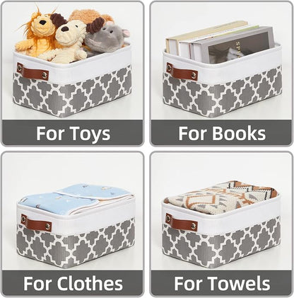 HNZIGE Small Baskets Fabric Storage Baskets Storage Bins - Image 4
