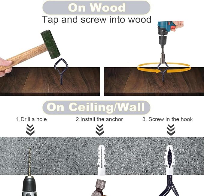 10PCS Eye Screw Hooks for Hanging Heavy Duty - Image 6