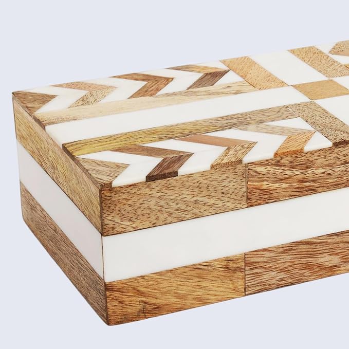 Handicrafts Home White Decorative Storage Box - Image 5