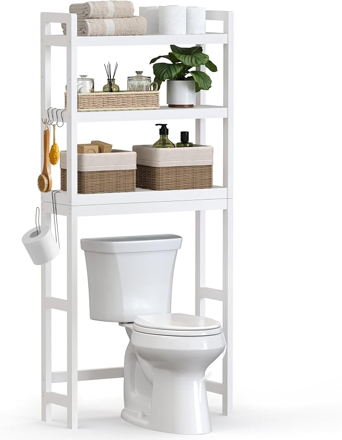 SONGMICS Over The Toilet Storage, 3-Tier Over Toilet Bathroom Organizer by Unknown