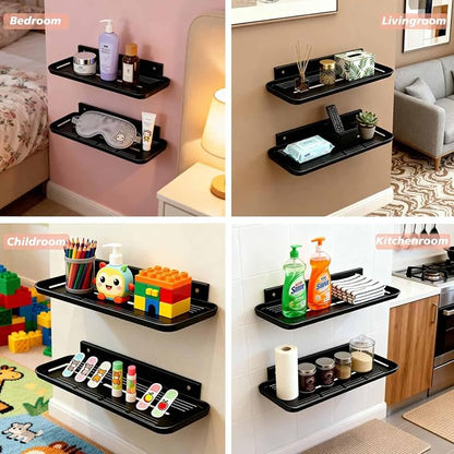 Wall Mounted Floating Shelf, Self Adhesive Shelf, No Drill Adhesive Wall Shelf - Image 5