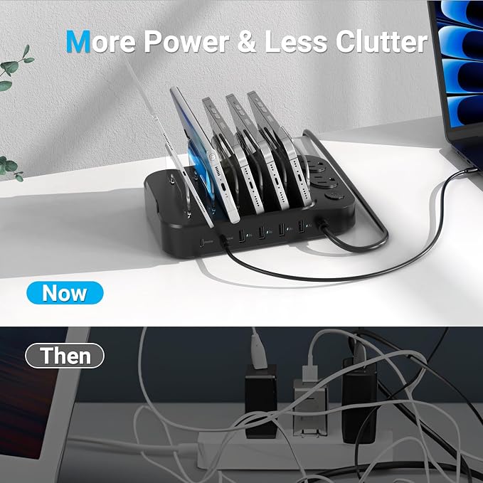 Catlyn Charging Station for Multiple Devices, 8 Port Charger Stations - Image 4