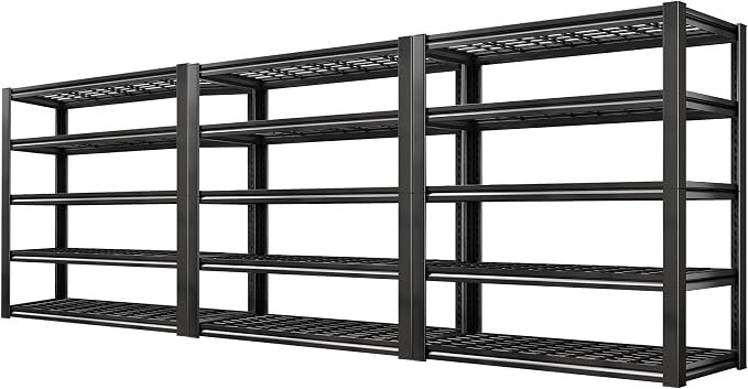 REIBII Garage Shelving 3000LBS, Heavy Duty Storage Shelves, Adjustable by REIBII