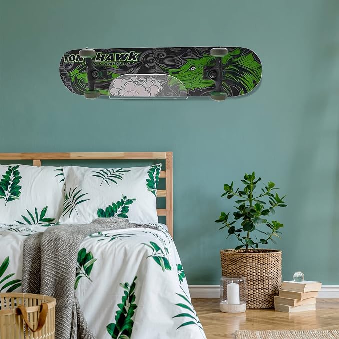 BiJun Skateboard Wall Mount Display Rack Skateboard Hanger Wall Mount Deck - Image 8