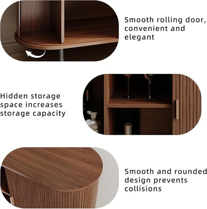 Buffet Sideboard Cabinet with Storage, Modern Accent Coffee Bar Console Table - Image 4