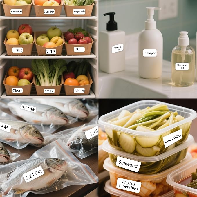 1000 Blank Removable Freezer Labels, Date Label 1x2 Inch Food Storage Stickers - Image 5