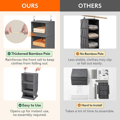 Lifewit 3 Tier Hanging Closet Storage Organizer - Image 6