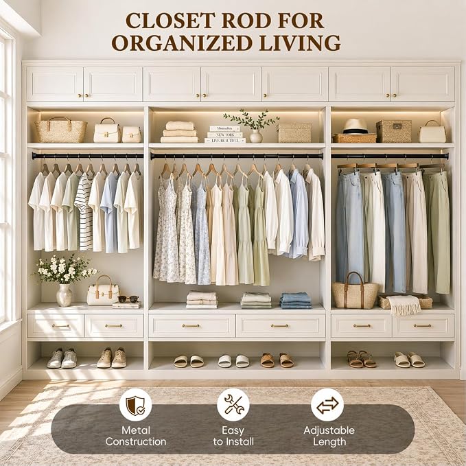 Closet Rod, 17-39 IN Closet Rods - Image 2