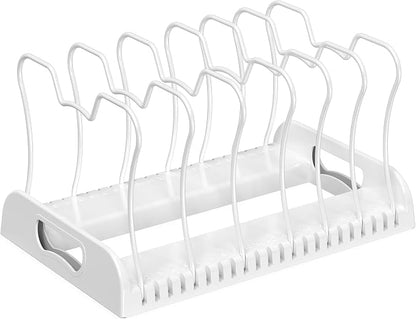 Simple Houseware 7 Compartments Adjustable Pan Organizer - Image 6