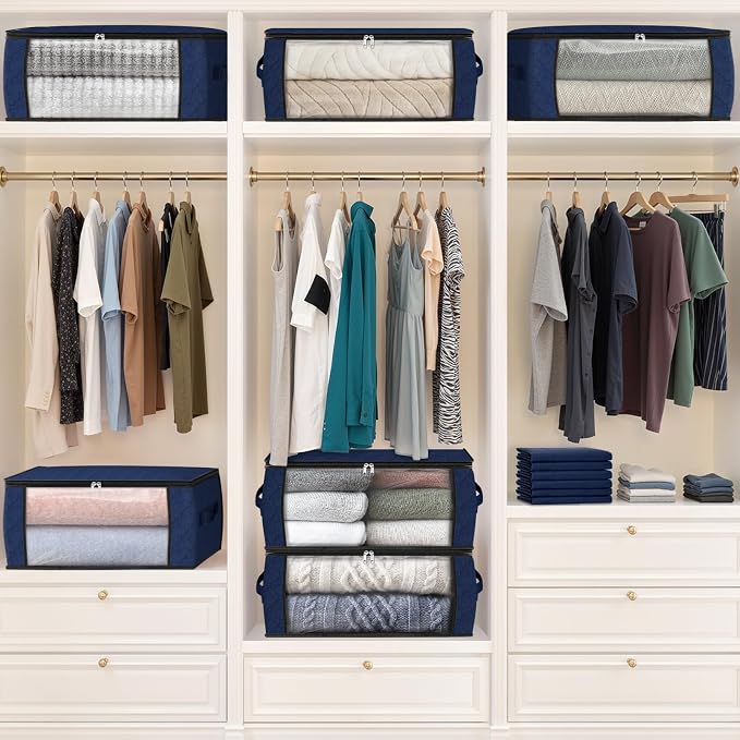 Fab totes 35L Closet Organizers and Storage, Foldable Under Bed Storage - Image 7