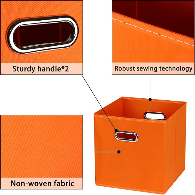Fabric storage bins Cubes, Fabric Cube Organizer - Image 7
