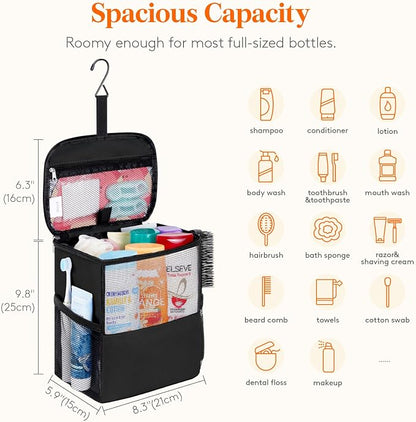 Lifewit Shower Bag Mesh Shower Caddy Portable College Dorm Room Essentials Tote - Image 2