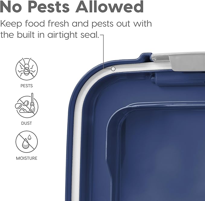 IRIS USA Dog Food Storage Container 30 lb + 11 lb, Stackable Combo Set - Image 6