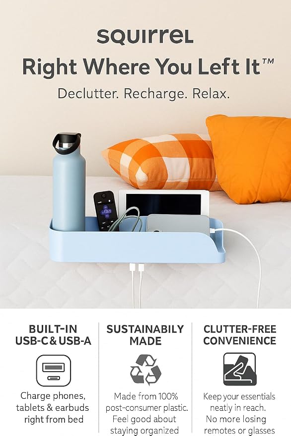 Squirrel-Bedside Perch, Floating Organizer - Image 9