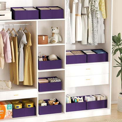 DIMJ Large Closet Shelf Organizer Bins 8 Packs - Image 5