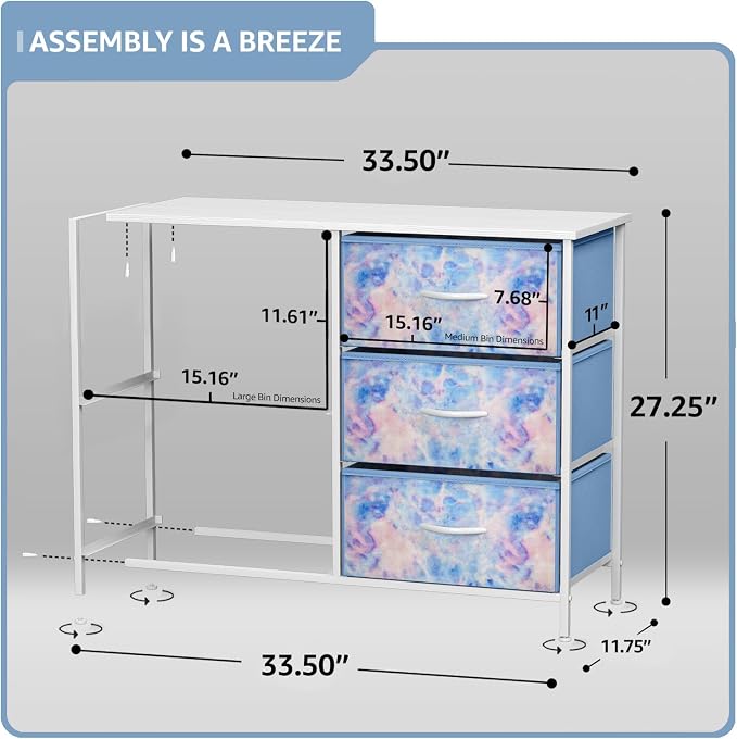 Sorbus Kids Dresser with 5 Drawers - Image 3