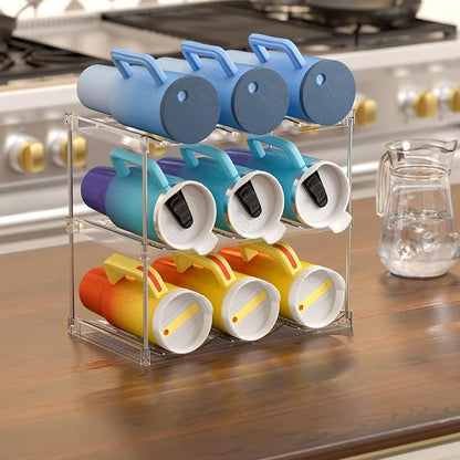 Yieach 4 Tier Stackable Water Bottle Organizer - Image 6