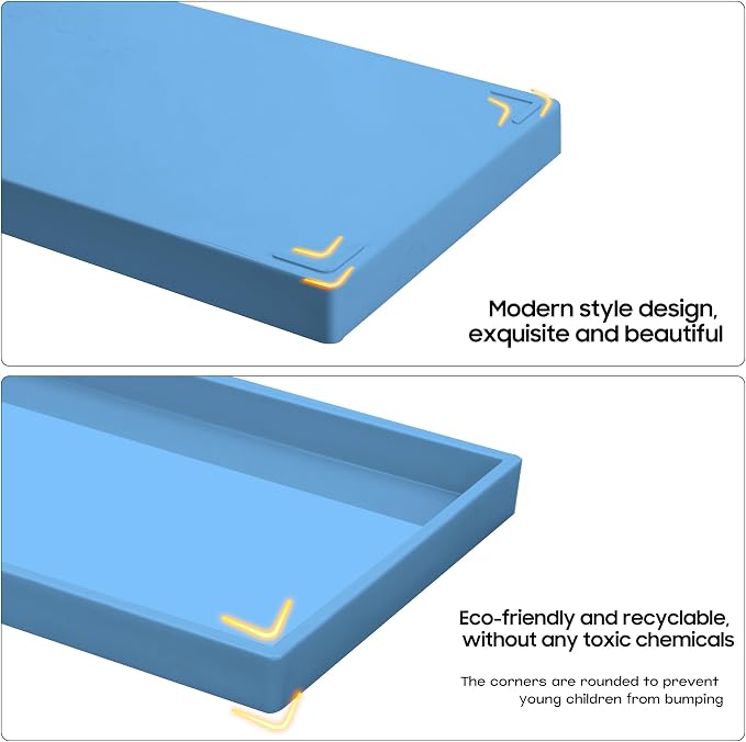 Vanity and Bathroom Tray, Waterproof Vanity Tray - Image 7