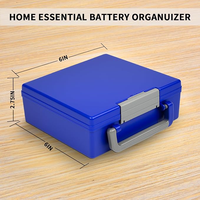 FULLCASE Battery Storage Organizer Holder Holds 72 AA AAA Batteries, Box Cases - Image 6