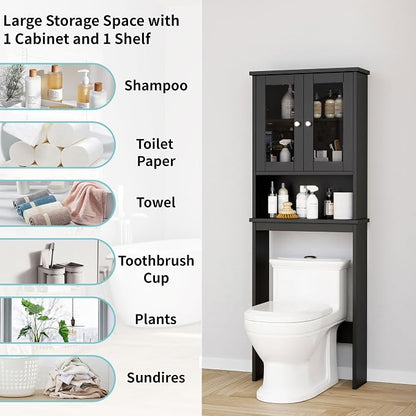 Shintenchi Over The Toilet Storage Cabinet, Bathroom Shelf Organizer - Image 4