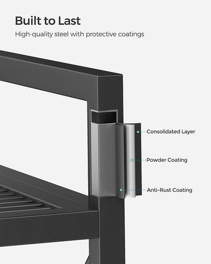 SONGMICS 5-Tier Metal Storage Rack, Shelving Unit - Image 7