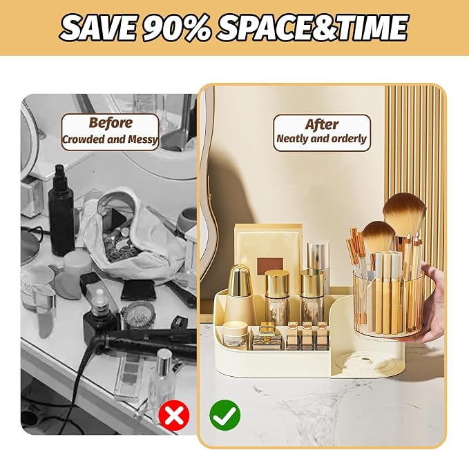 DASITON Large Capacity Makeup Organizer - Image 6