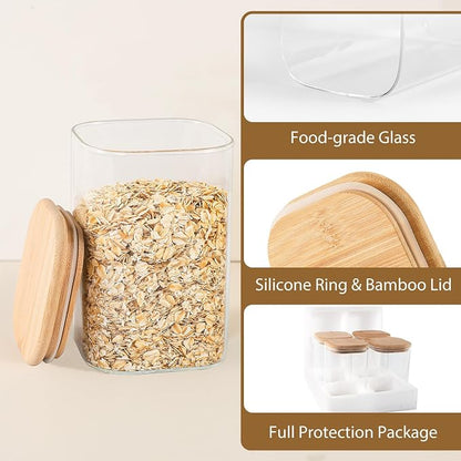 TBWIND 37oz Square Glass Storage Containers - Image 7