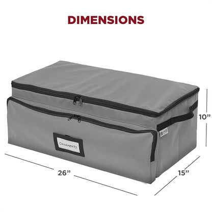 Premium Christmas Ornament Storage Box – Holds up to 72-3” Ornaments + 6 Side - Image 7