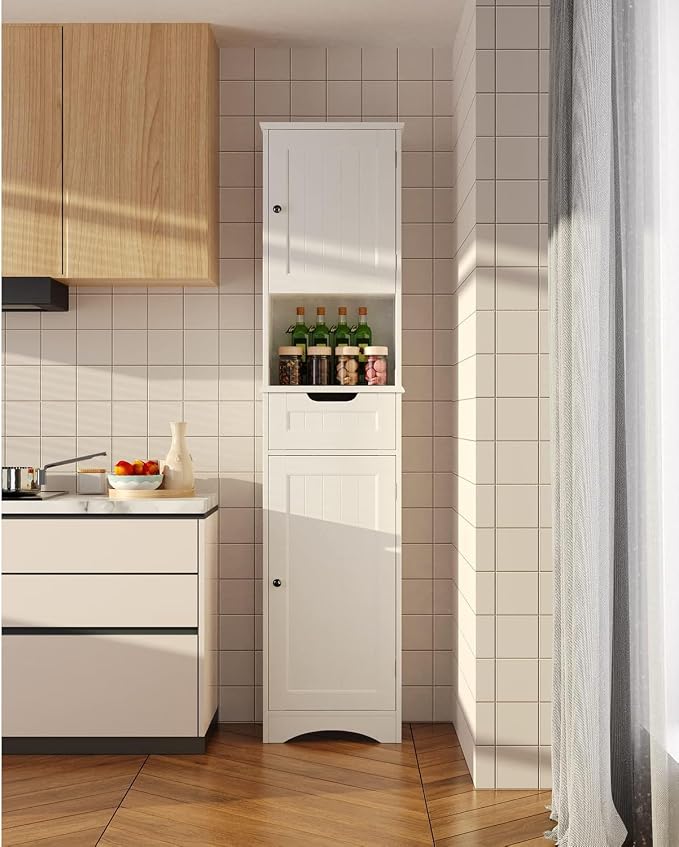 Gizoon 67” H Tall Bathroom Storage Cabinet, Narrow Storage Cabinet, Living Room - Image 8