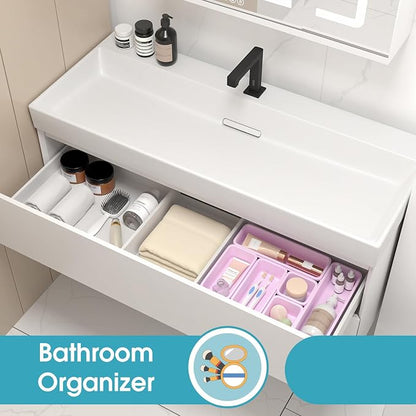 6 PCS Drawer Organizer Set, 3 Size Makeup Drawer Divider Organizer - Image 7