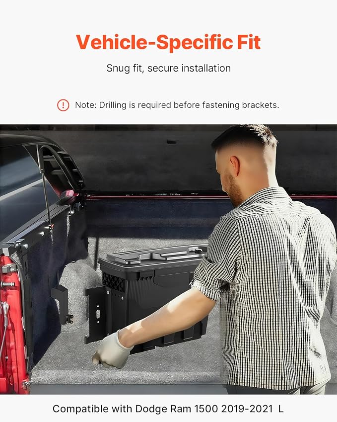 VEVOR Truck Bed Storage Box, Compatible - Image 6
