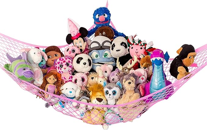 Stuffed Animal Hammock XL | Corner Stuffed Animal Storage & Plushie Net | Extra by LillysLove