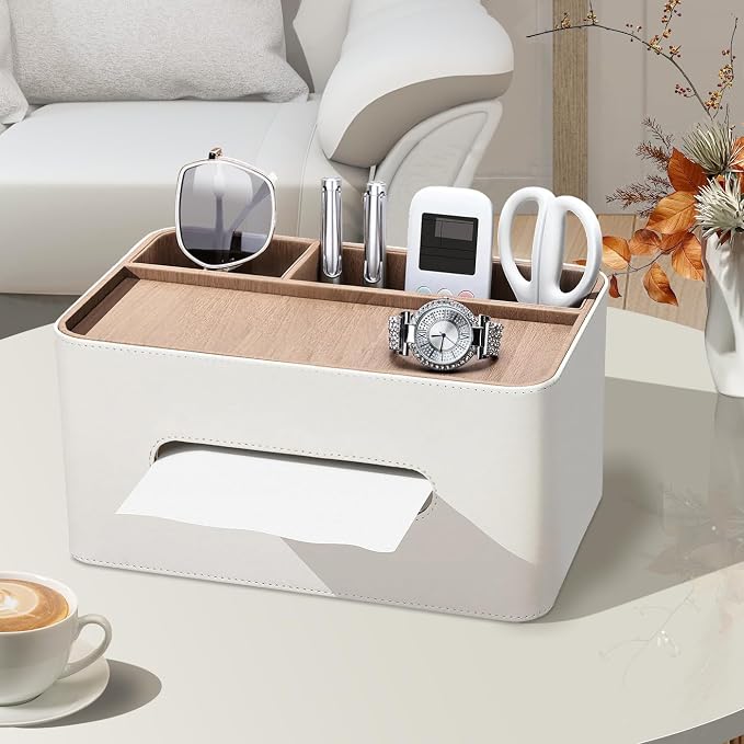 PU Leather Tissue Box Cover Rectangular - Image 7