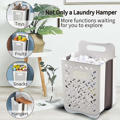 Plastic Collapsible Hanging Laundry Baskets - Image 8
