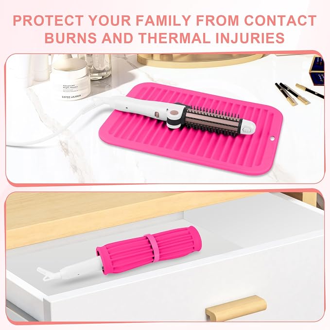 Large Silicone Heat Resistant Mat, Professional Hot Hair Tools Mat - Image 5