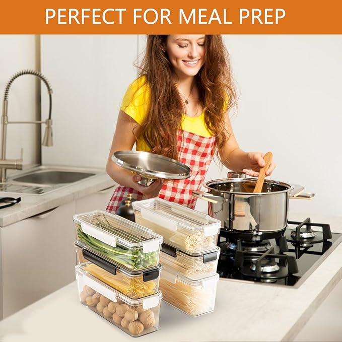 2-Pack Stackable Fridge Organizer Bins - Image 6